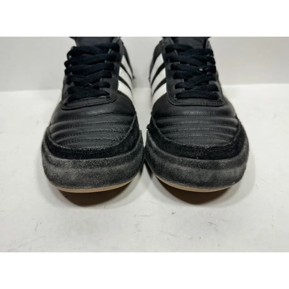 Adidas Mundial Goal Black Leather Indoor Soccer Shoes Lace Up Men’s Size 9_3